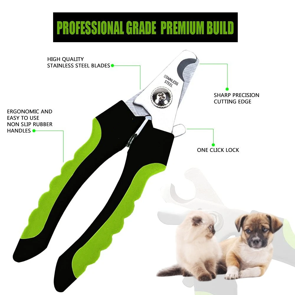 Cortaúñas para perros con protector de seguridad, cortaúñas para mascotas, cuchillas afiladas, adecuado para perros medianos y grandes Cortaúñas para perros con protector de seguridad, cortaúñas para mascotas, cuchillas afiladas, adecuado para perros medianos y grandes