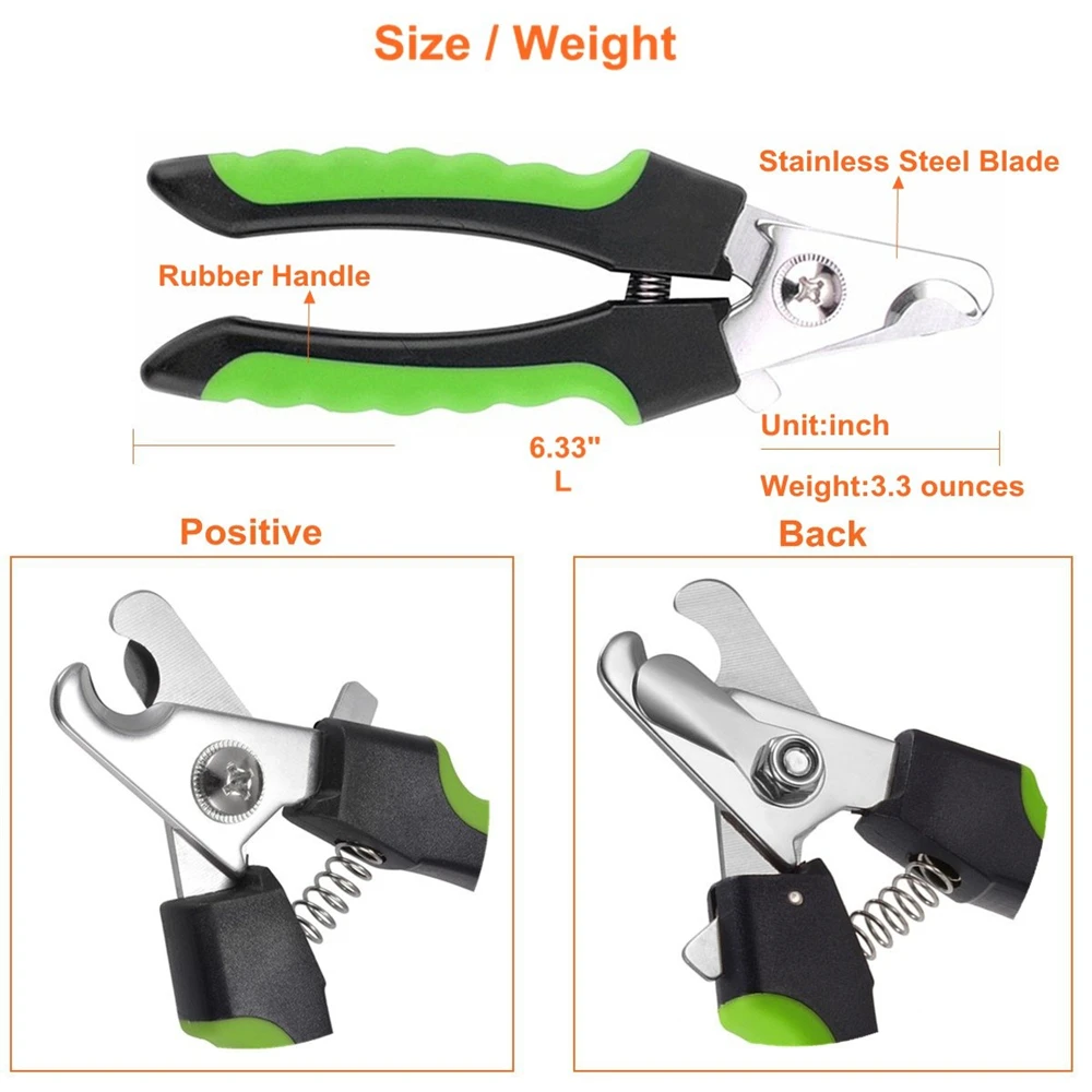 Cortaúñas para perros con protector de seguridad, cortaúñas para mascotas, cuchillas afiladas, adecuado para perros medianos y grandes Cortaúñas para perros con protector de seguridad, cortaúñas para mascotas, cuchillas afiladas, adecuado para perros medianos y grandes