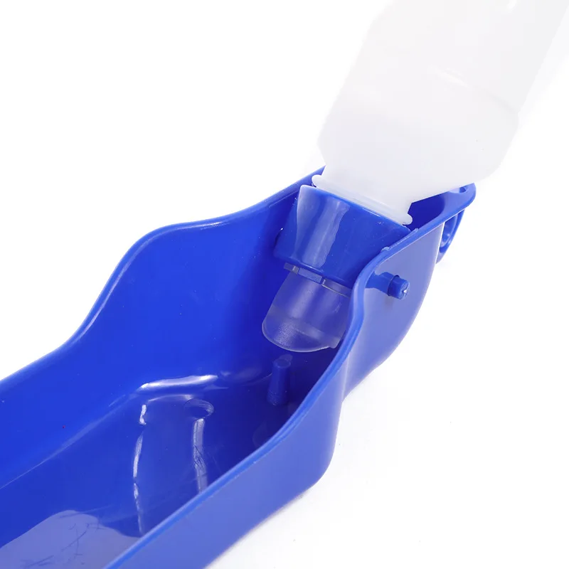 250ml/500ml Pet Dog Water Bottle Plastic Portable Water Bottle Pets Outdoor Travel Drinking Water Feeder Bowl Foldable Dog Bowls